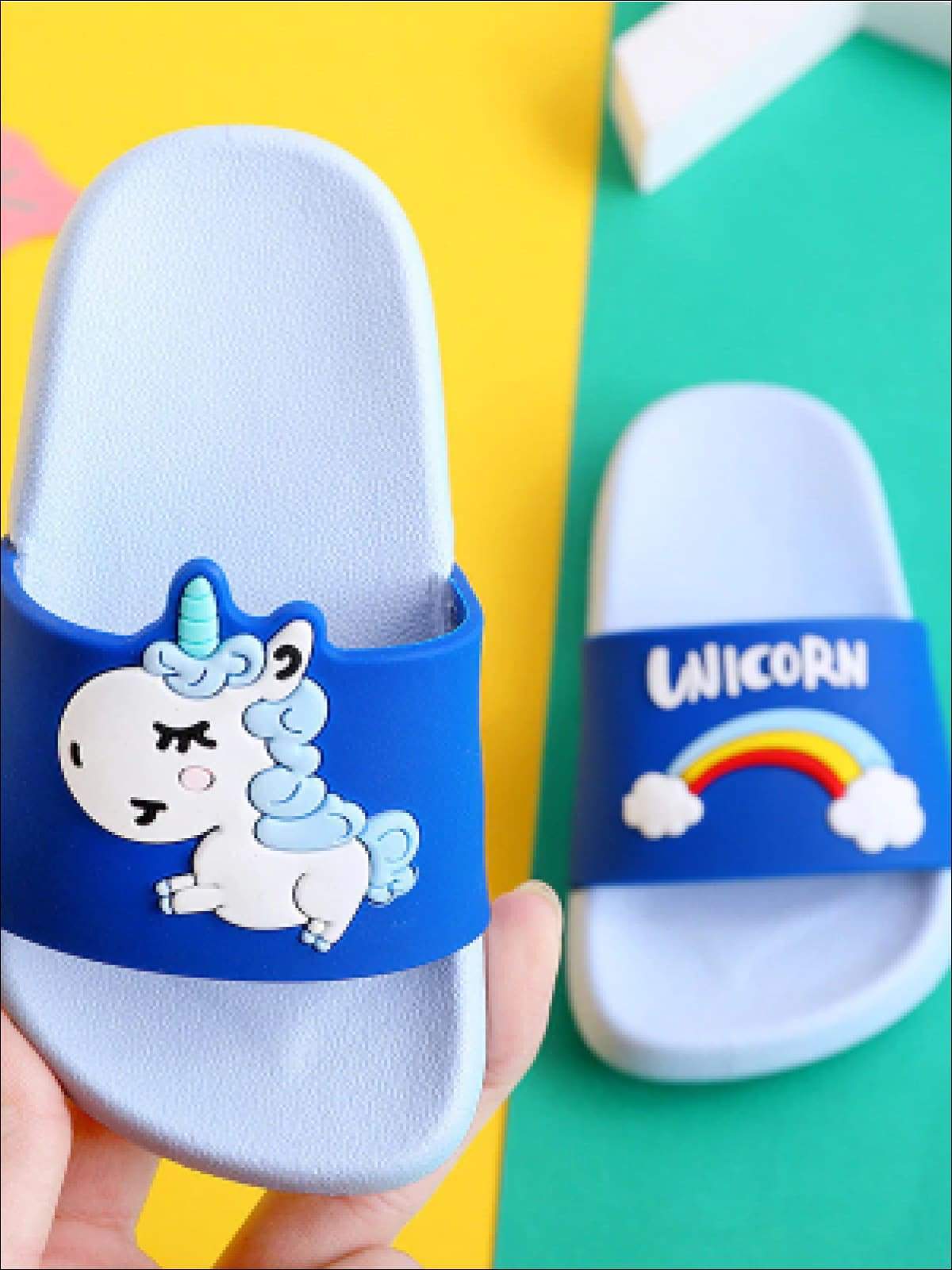 Shoes By Liv & Mia | Girls Unicorn Beach Slides