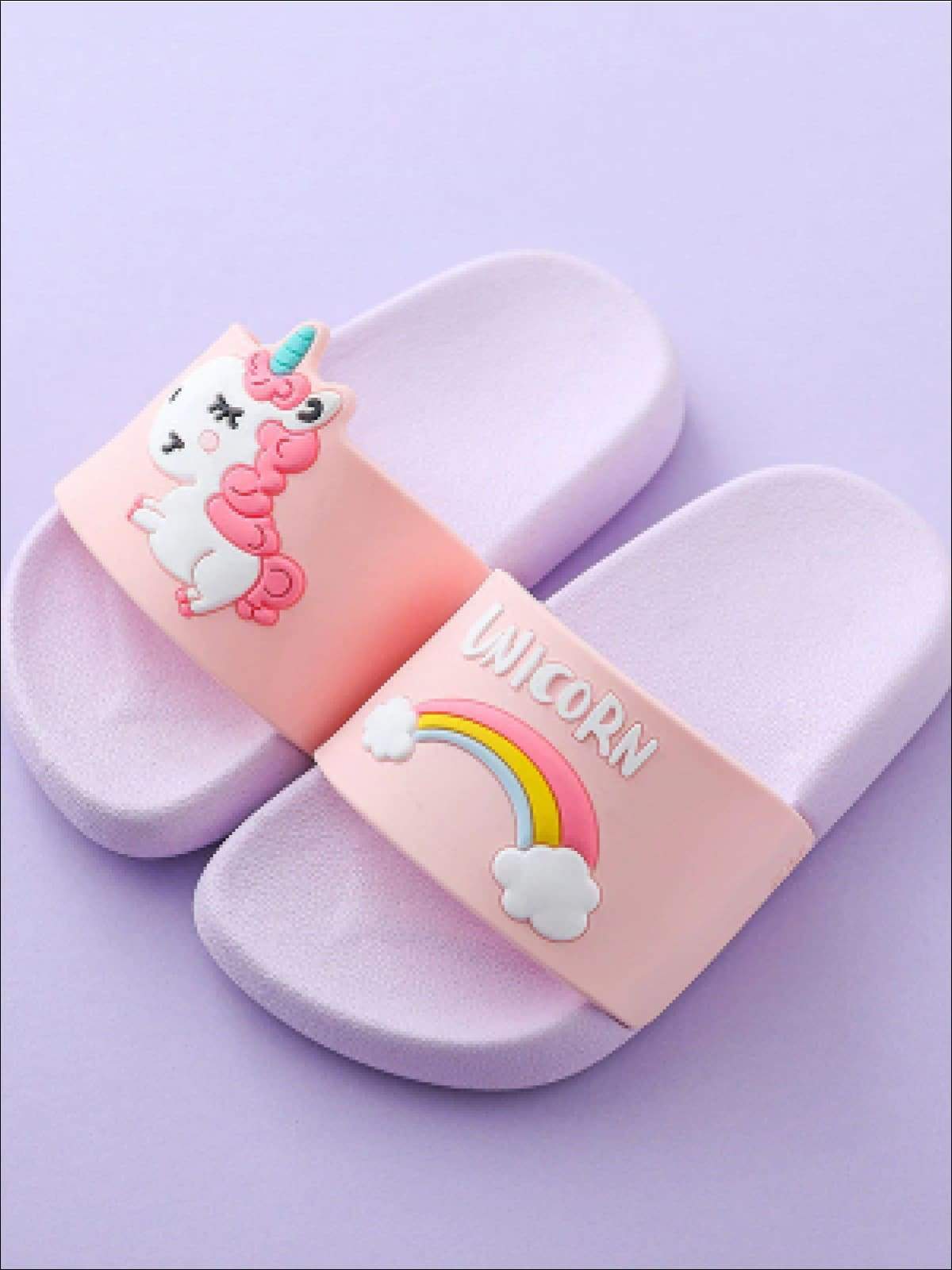 Shoes By Liv & Mia | Girls Unicorn Beach Slides