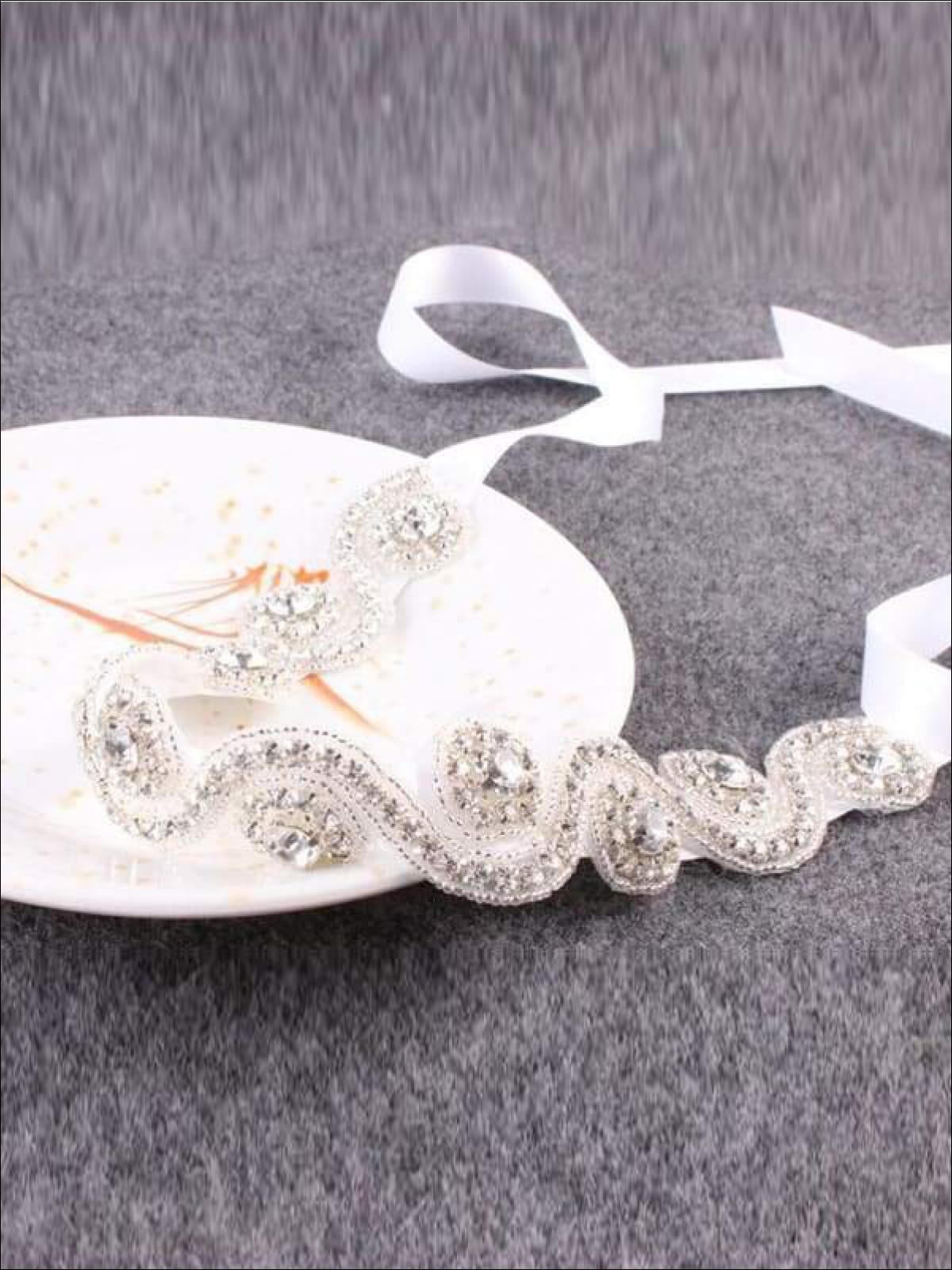 Girls Vintage Inspired Rhinestone Headband - Hair Accessories