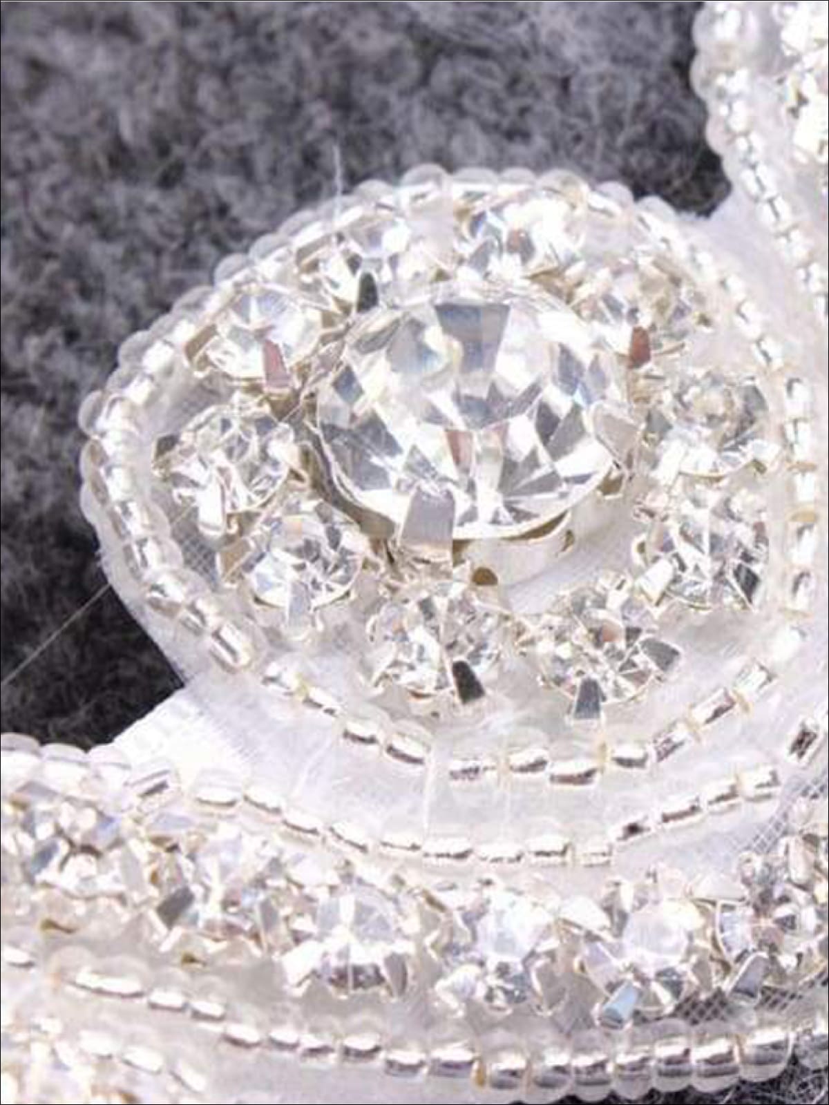 Girls Vintage Inspired Rhinestone Headband - Hair Accessories