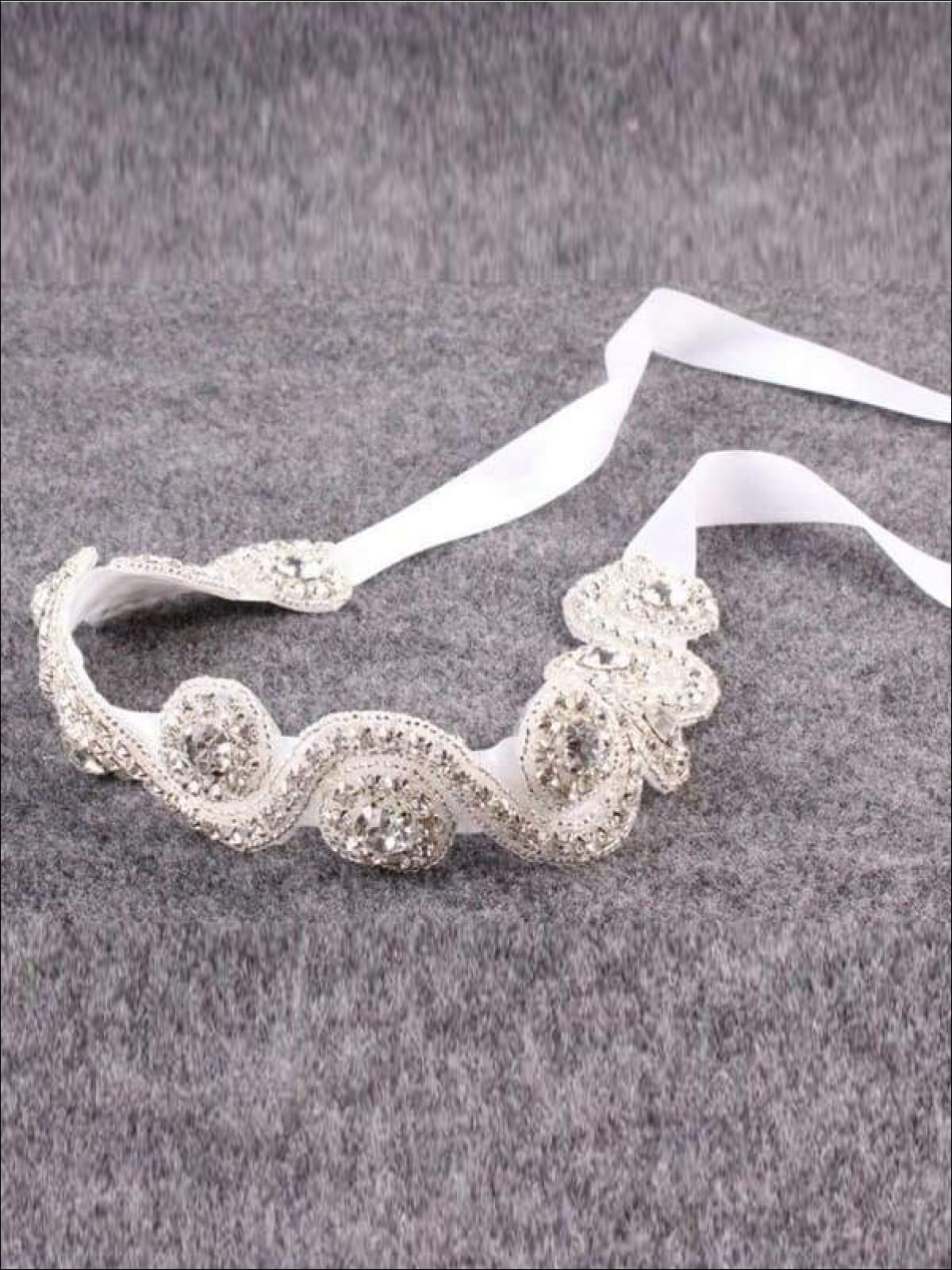 Girls Vintage Inspired Rhinestone Headband - Hair Accessories