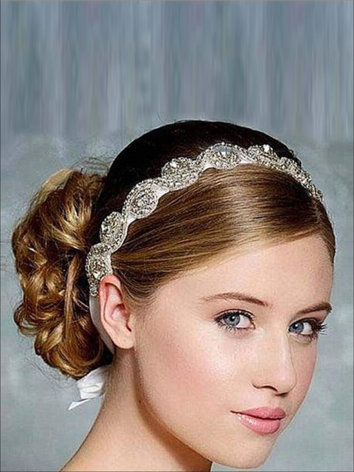 Girls Vintage Inspired Rhinestone Headband - Hair Accessories