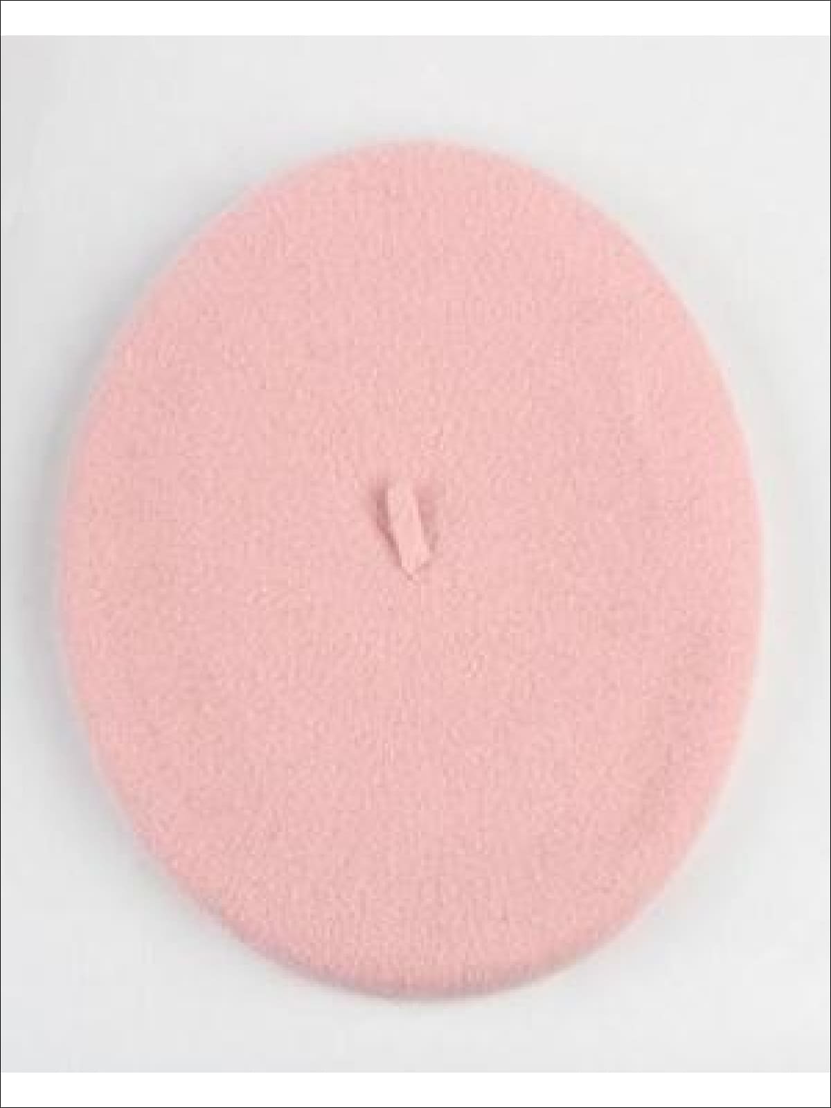 Girls Wool Basic Beret (20 color options) - Blush / One - Girls Beret