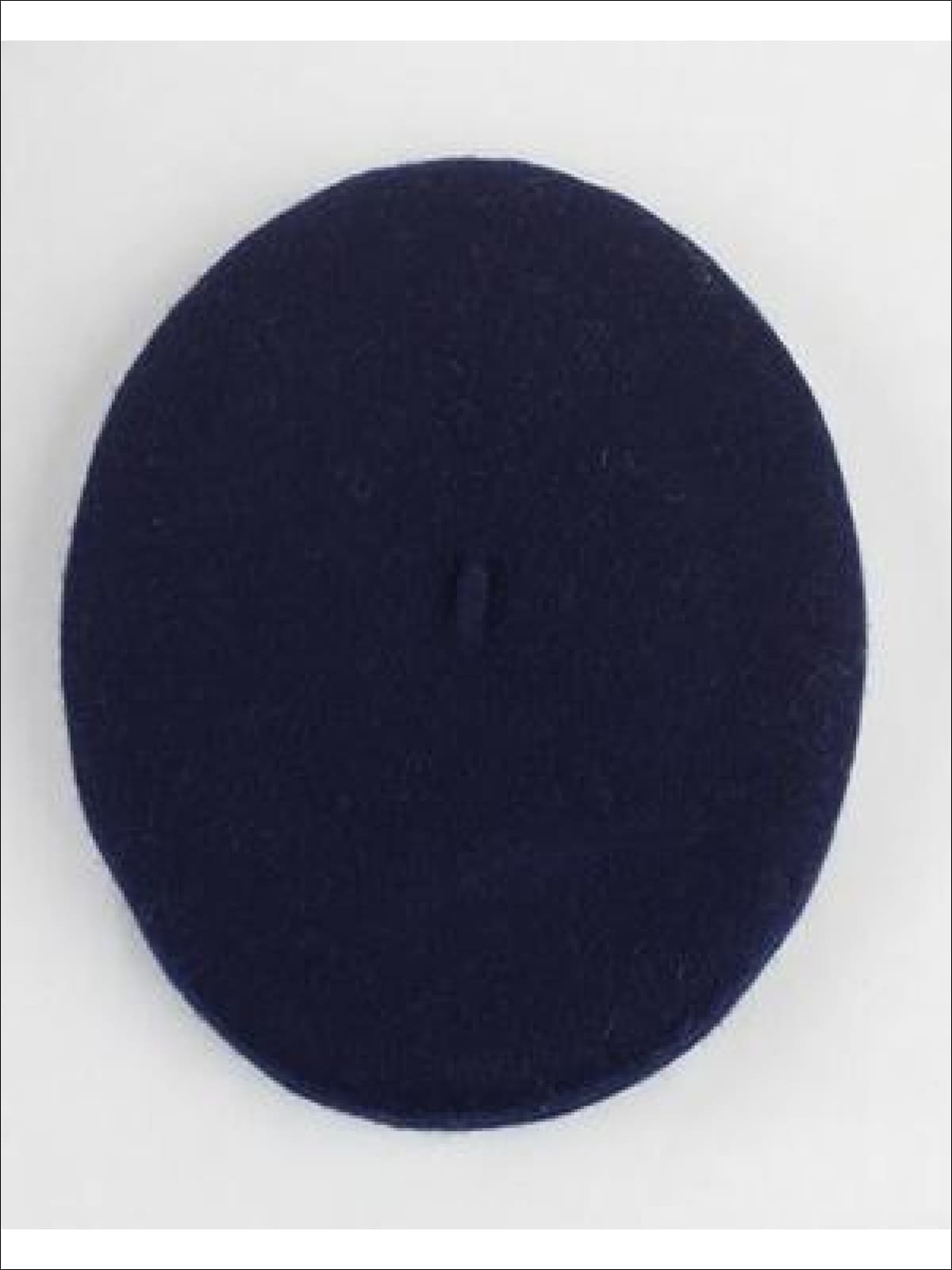 Girls Wool Basic Beret (20 color options) - Navy / One - Girls Beret